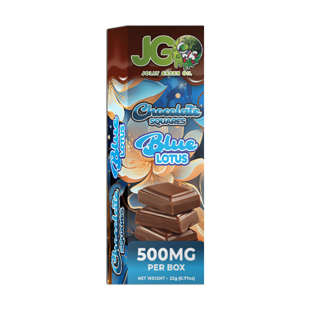 Blue Lotus Chocolates by Jolly Green Oil – natural relaxation and mild euphoria in a legal herbal edible
