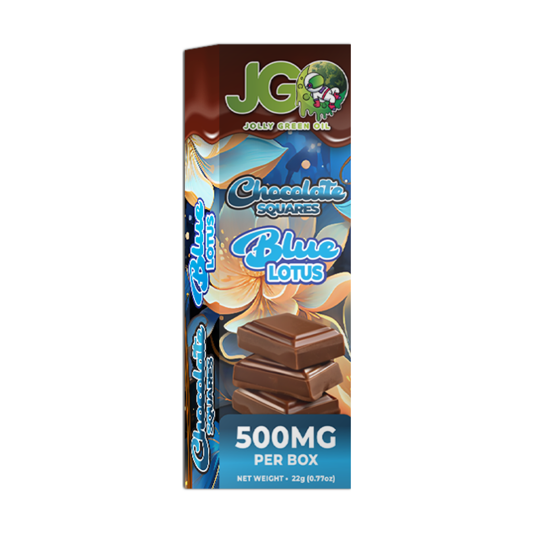 Blue Lotus Chocolates by Jolly Green Oil – natural relaxation and mild euphoria in a legal herbal edible